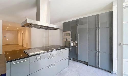 Kitchen island with integrated appliances, Le National Montreux